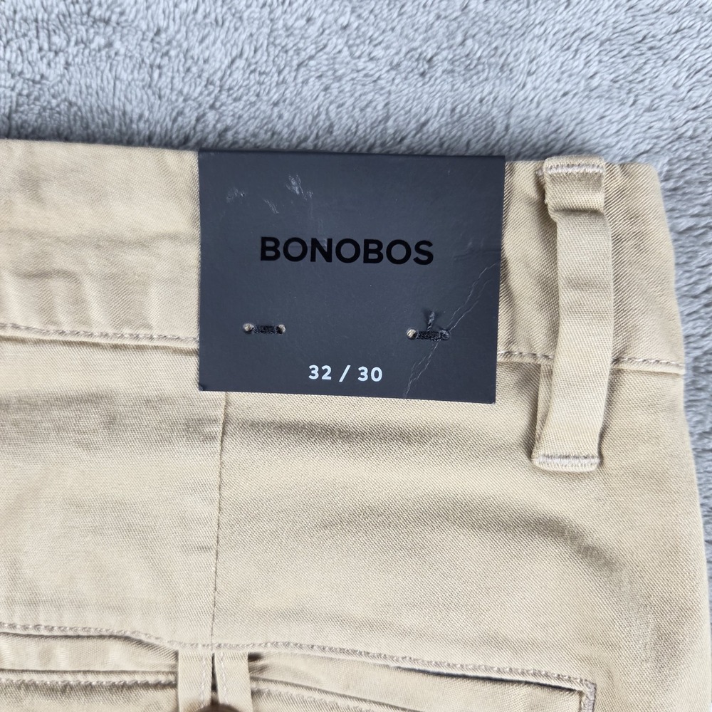 NWT Bonobos Slim Fit Chino Khaki Pants Men's Navy 32x30 Cotton Blend Stretch - Picture 5 of 14
